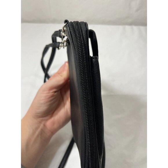 Safe Keeper Black wallet Crossbody Horizontal Purse - Picture 7 of 8